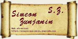 Simeon Žunjanin vizit kartica